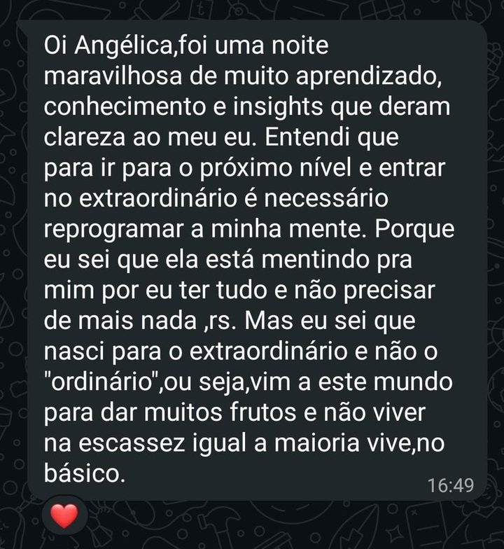 Depoimento real — Imersão Mente Milionária