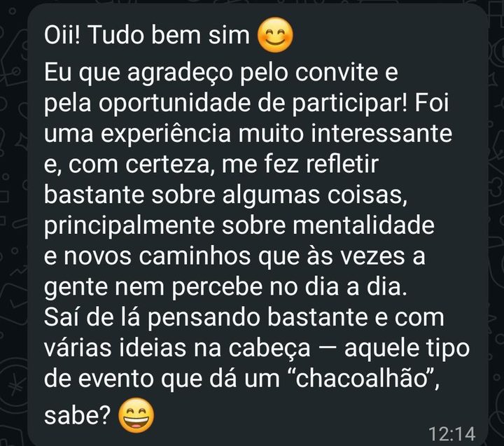 Depoimento real — Imersão Mente Milionária